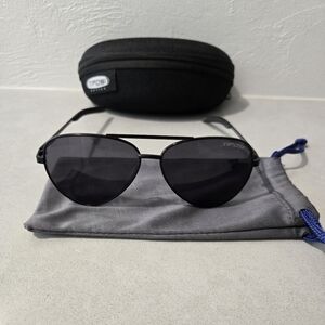 Tifosi Black Aviator Sunglasses